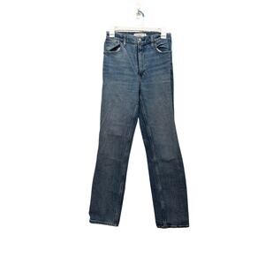 Abercrombie The 90s Straight Ultra High Rise Jeans Medium Wash Size 25